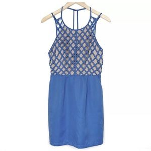 Finders Keepers Ampara Blue Mini Dress